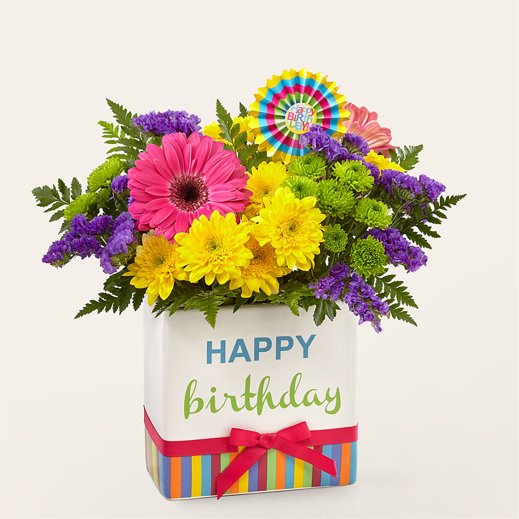 Birthday Brights Bouquet – Menlo Florist, Menlo Park CA