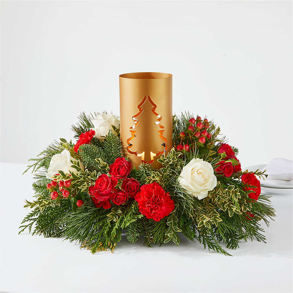 December Dreams Centerpiece – Menlo Florist, Menlo Park CA