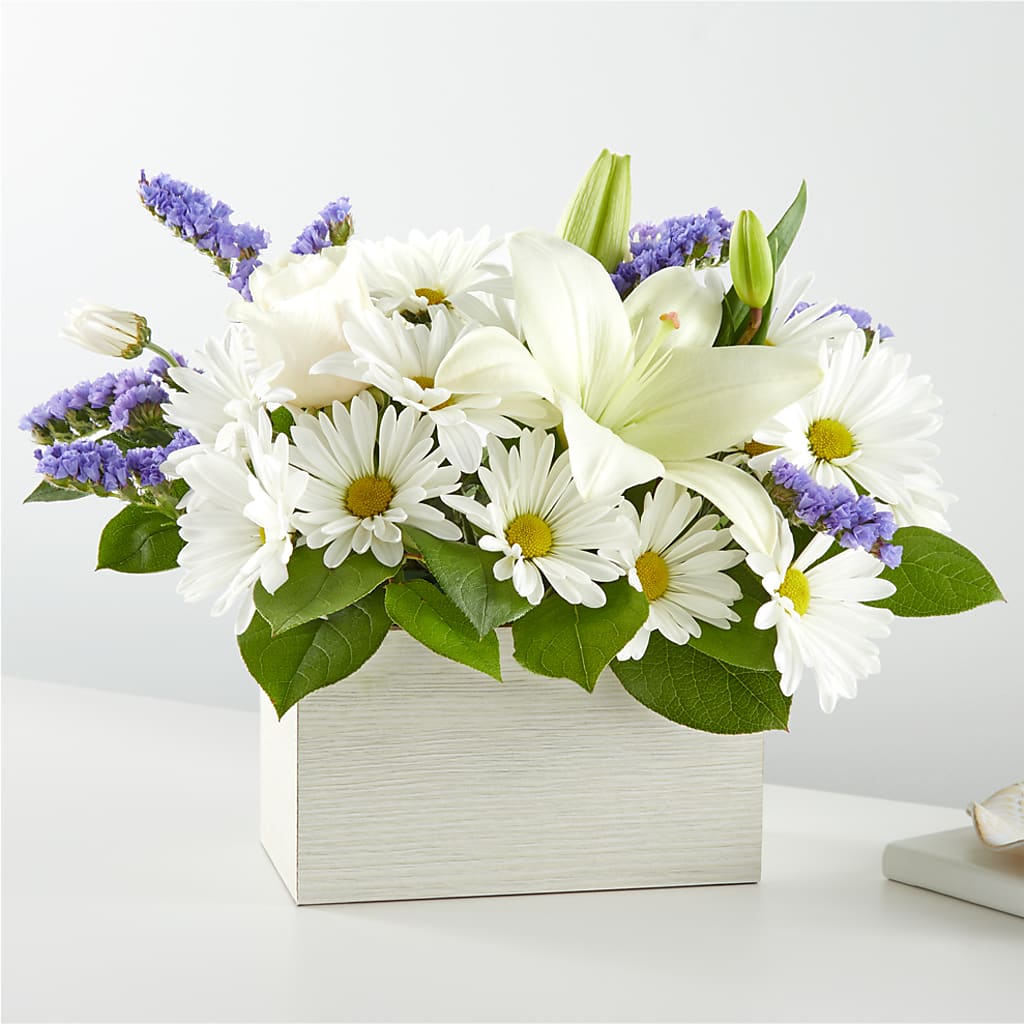 Beyond Blue Box Bouquet – Menlo Florist, Menlo Park CA