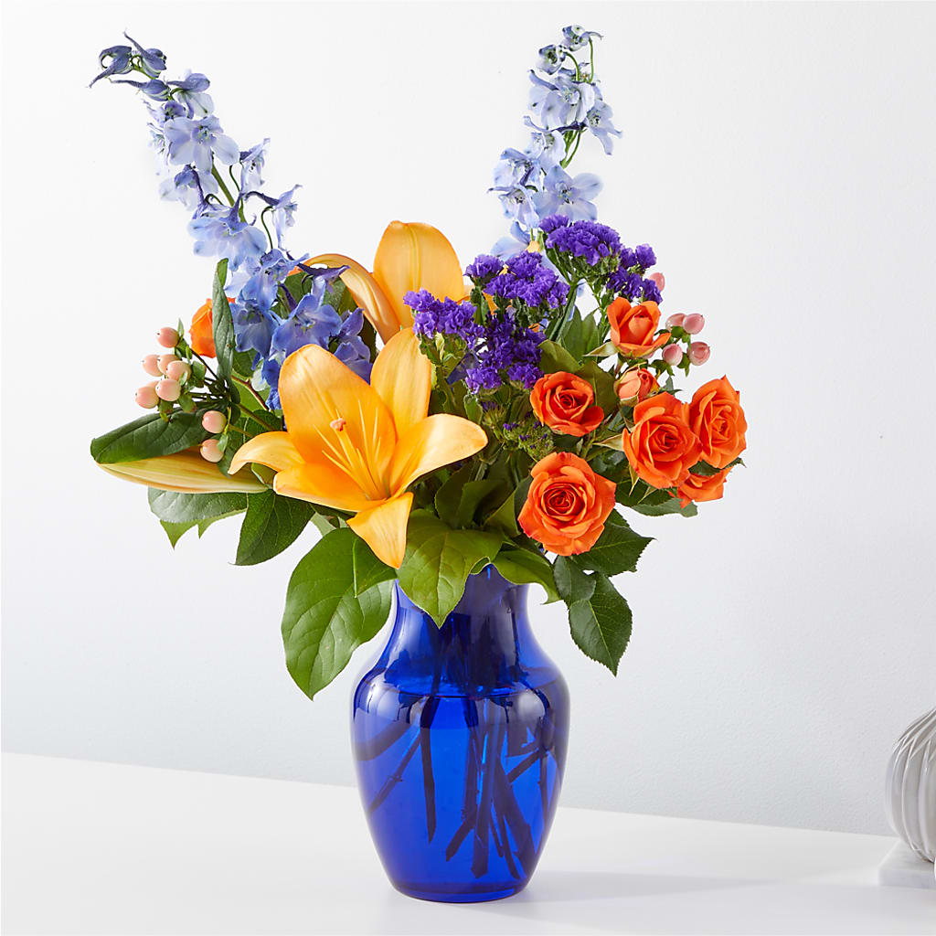 Radiant Citrus Bouquet – Menlo Florist, Menlo Park CA