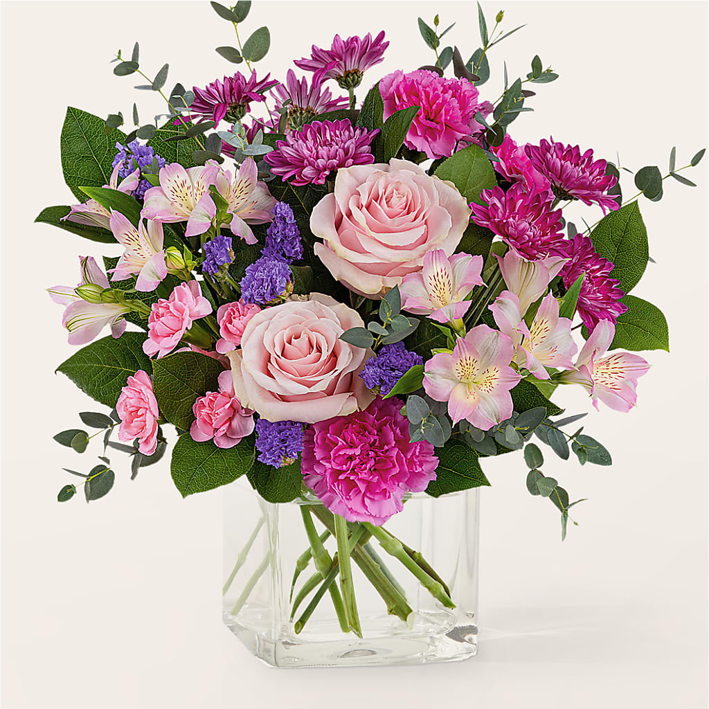 Rosy Radiance Bouquet – Menlo Florist, Menlo Park CA