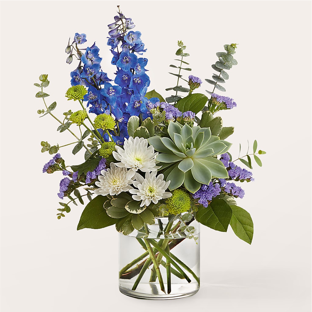 Cerulean Waves Bouquet – Menlo Florist, Menlo Park CA