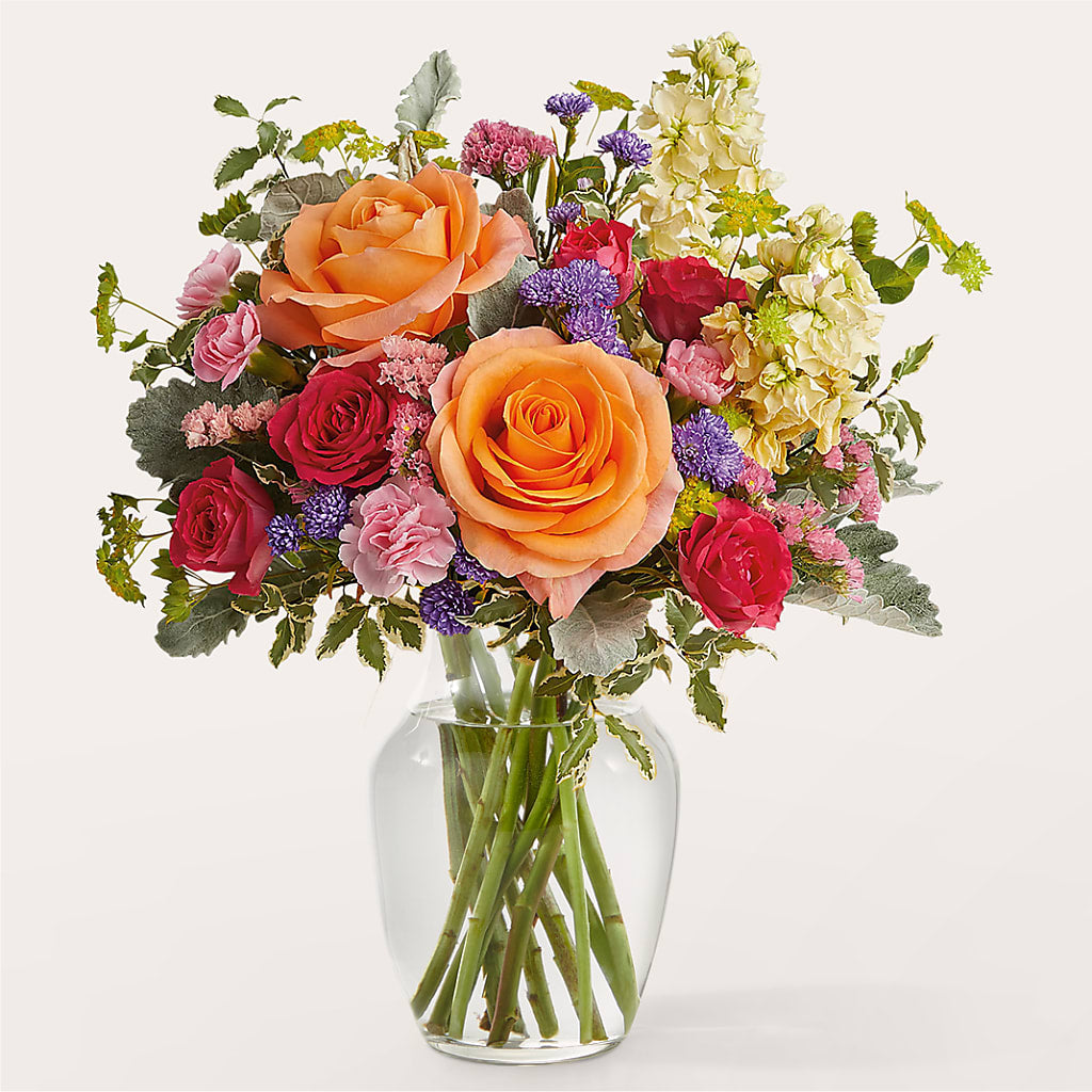 Tangerine Tango Bouquet – Menlo Florist, Menlo Park CA