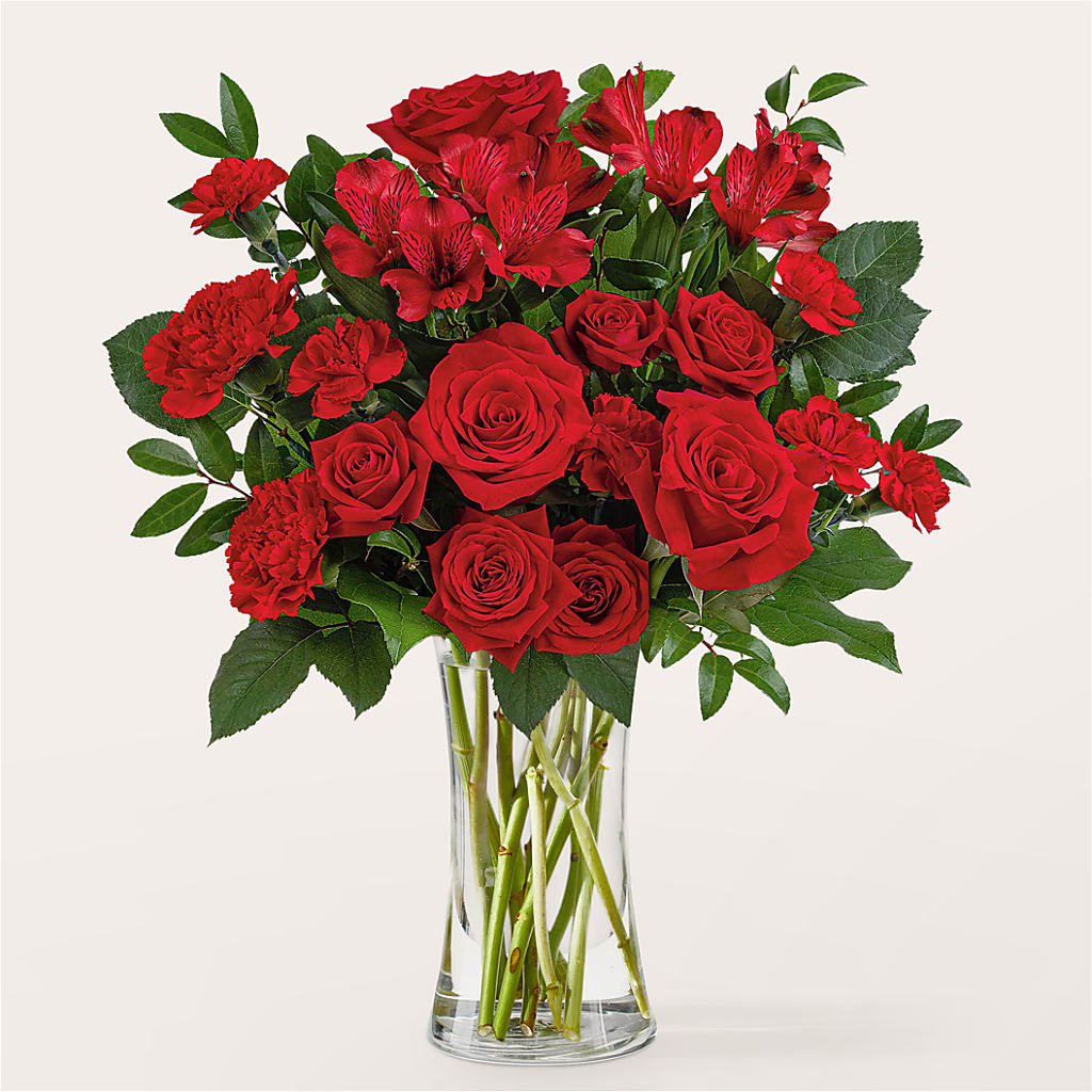 Brilliant Ruby Bouquet – Menlo Florist, Menlo Park CA