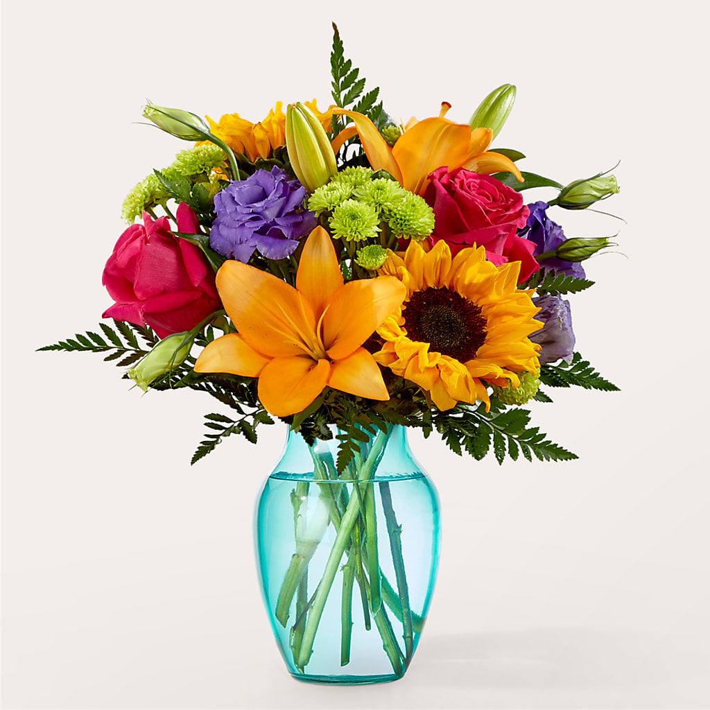 Double Rainbow Bouquet – Menlo Florist, Menlo Park CA