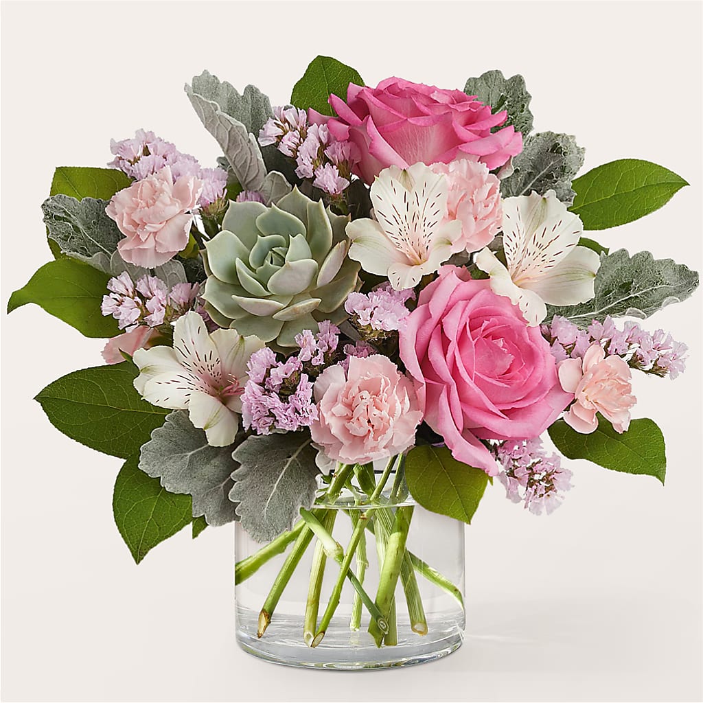 Dusty Rose Bouquet – Menlo Florist, Menlo Park CA