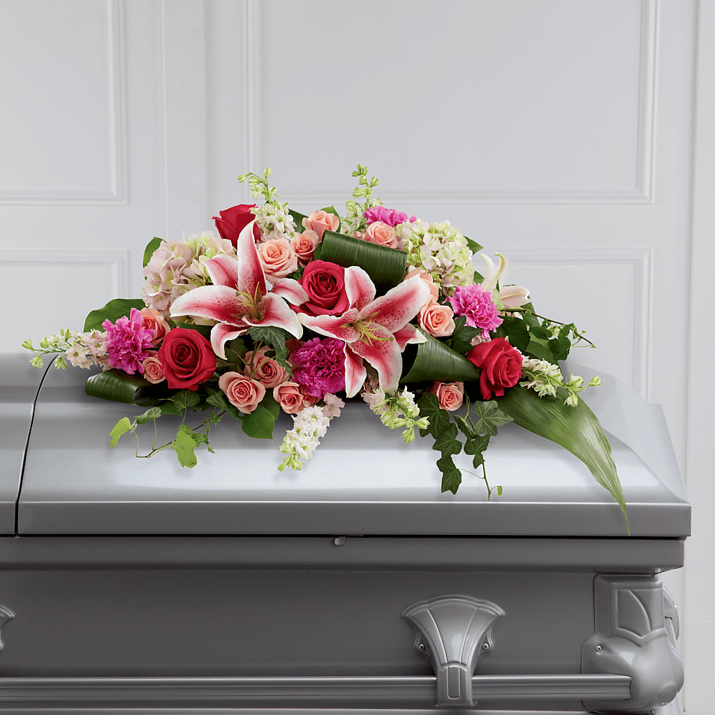 Splendid Grace Casket Spray – Menlo Florist, Menlo Park CA