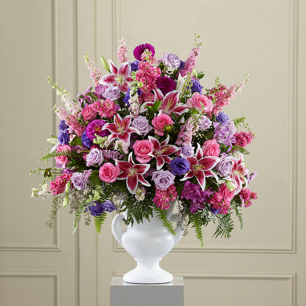 Peaceful Tribute Arrangement – Menlo Florist, Menlo Park CA