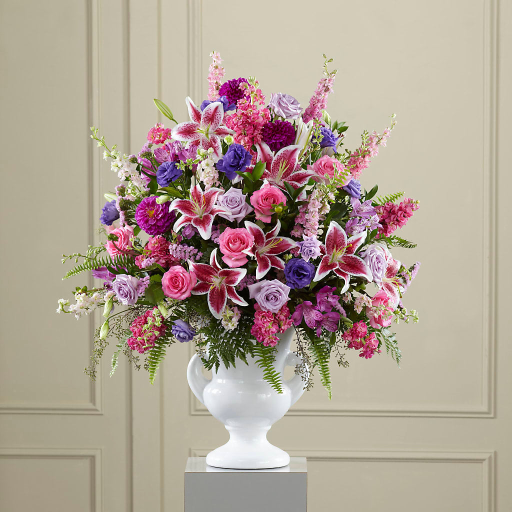 Peaceful Tribute Arrangement – Menlo Florist, Menlo Park CA