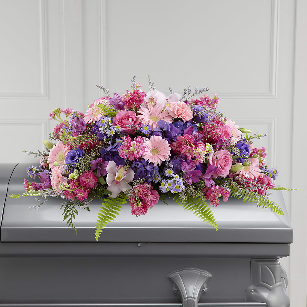 Glorious Garden Casket Spray – Menlo Florist, Menlo Park CA