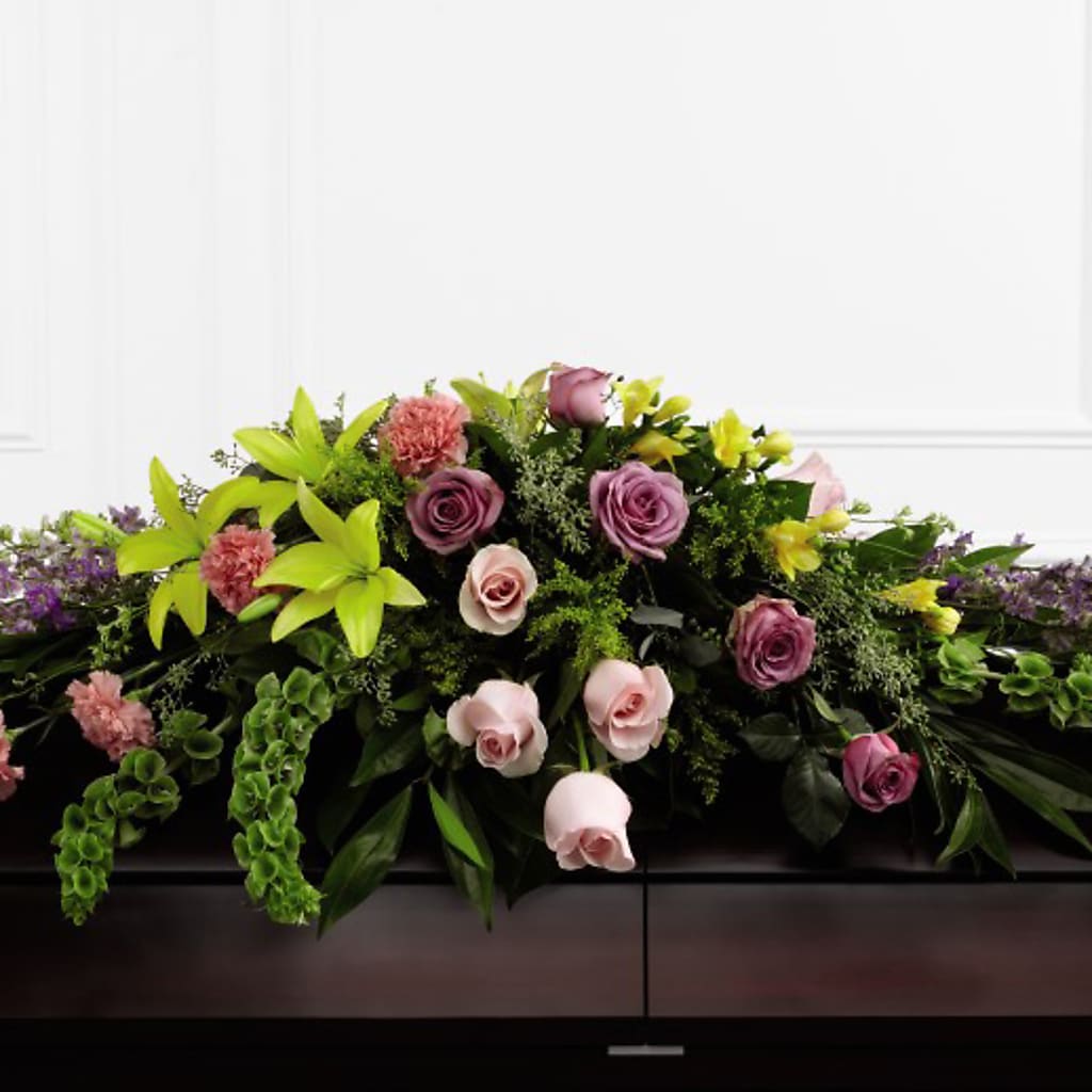 Forever Beloved Casket Spray – Menlo Florist, Menlo Park CA