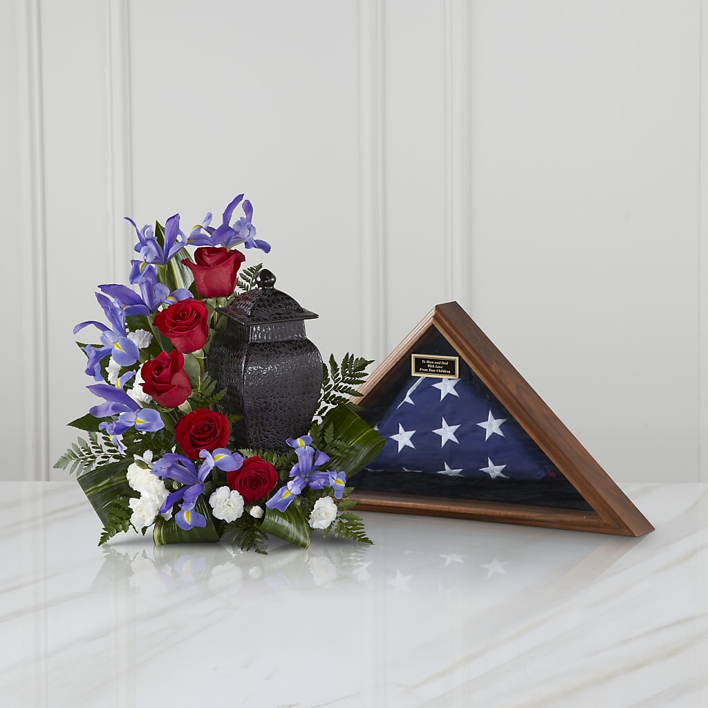 Patriotic Tribute Arrangement – Menlo Florist, Menlo Park CA