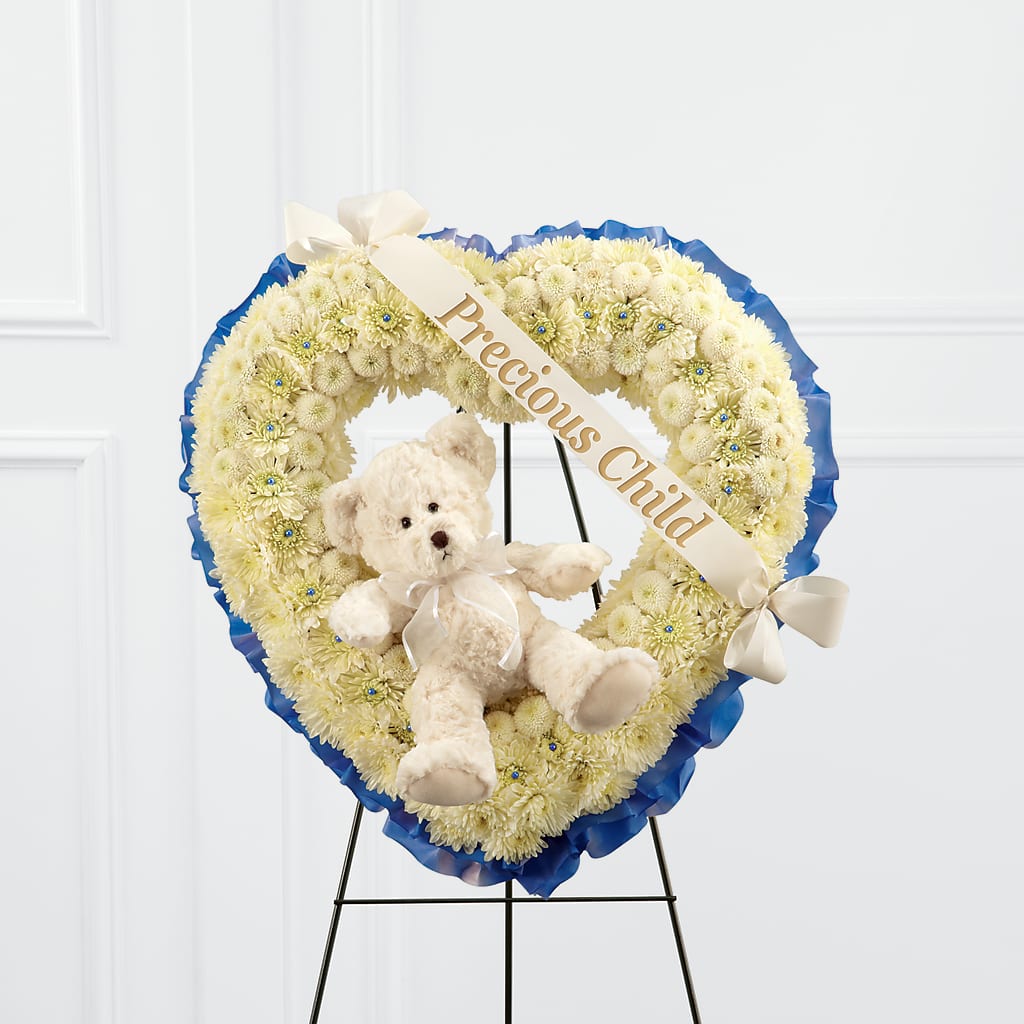 Precious Child Standing Heart – Menlo Florist, Menlo Park CA