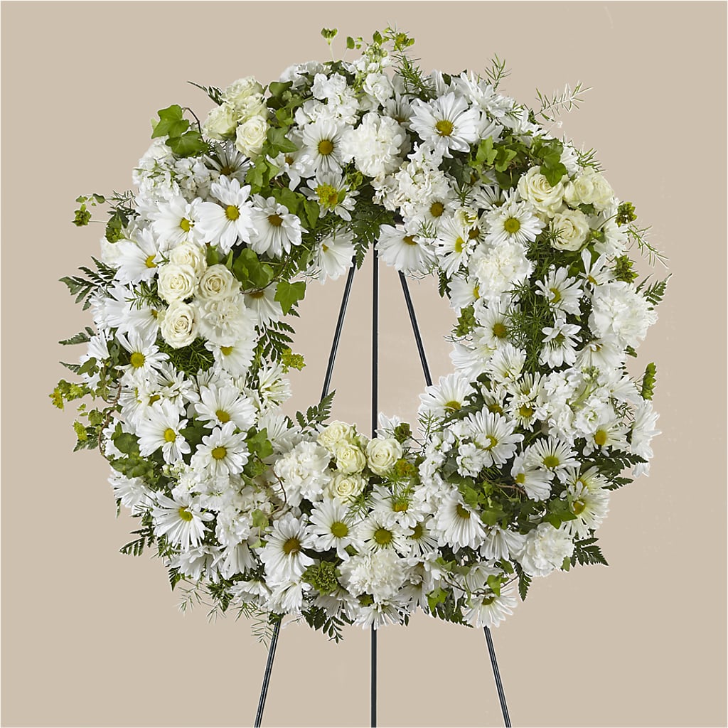 Faithful Wishes Wreath – Menlo Florist, Menlo Park CA