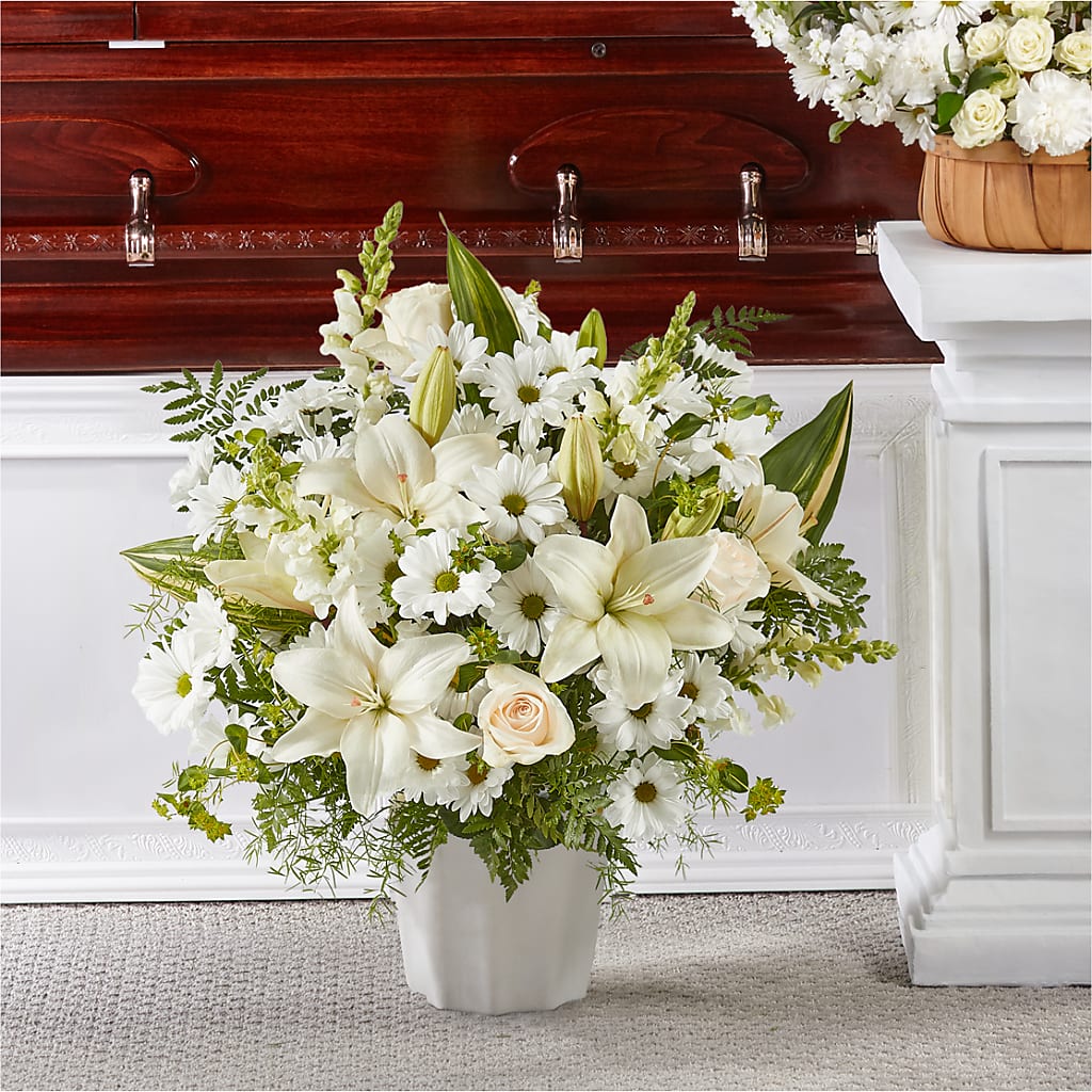 Thoughts of Tranquility Floor Basket – Menlo Florist, Menlo Park CA