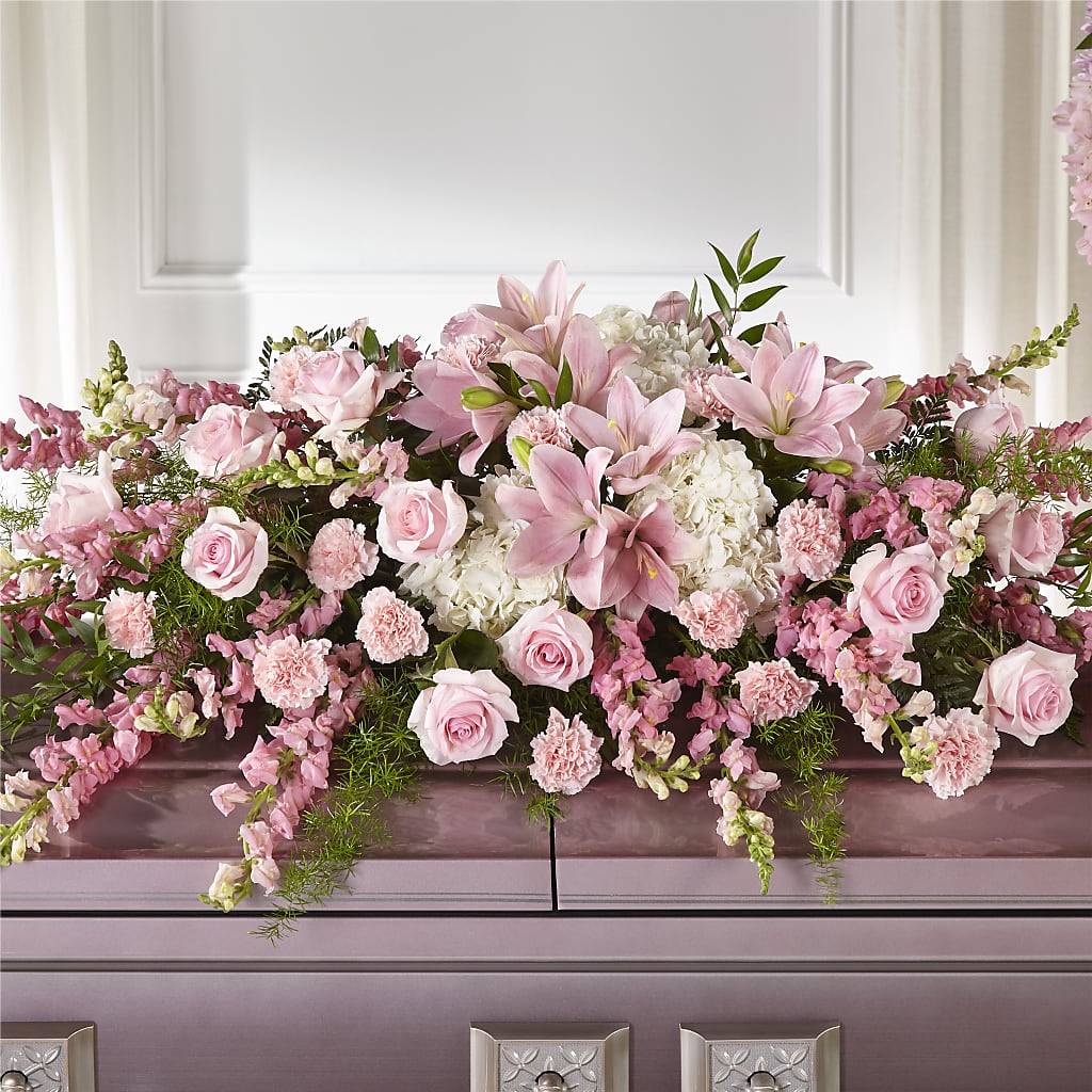 Life & Remembrance Casket Spray – Menlo Florist, Menlo Park CA