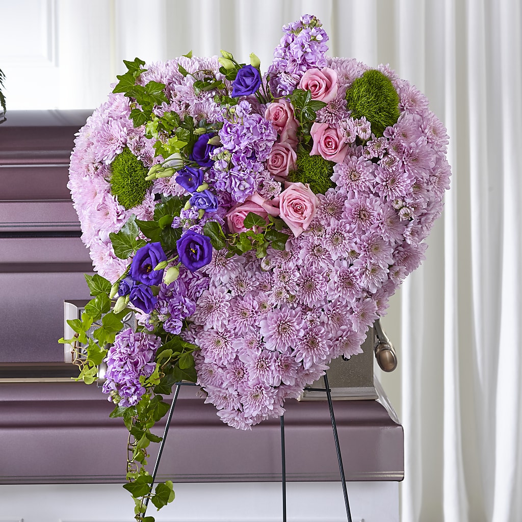 Treasured Love Standing Heart – Menlo Florist, Menlo Park CA