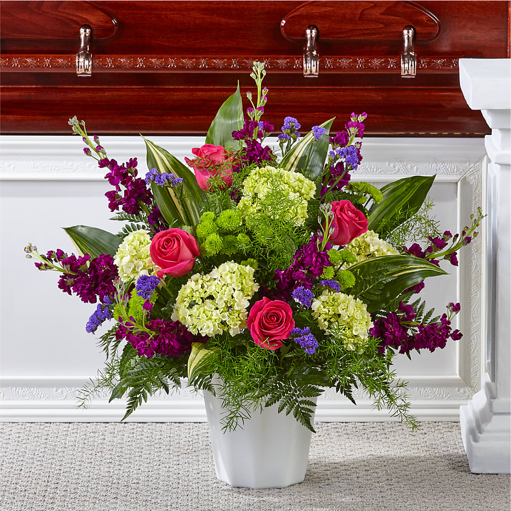Beautiful Horizons Floor Basket – Menlo Florist, Menlo Park CA