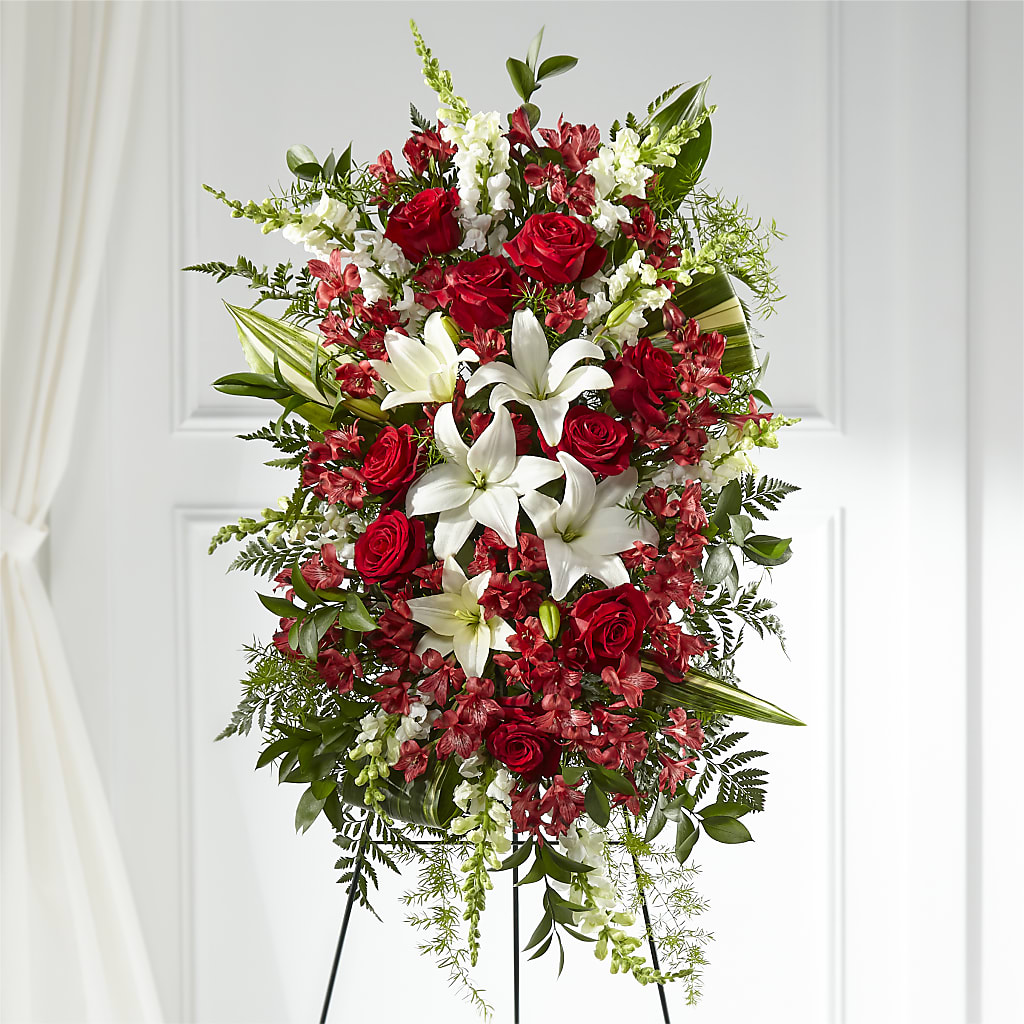 Everlasting Memory Standing Spray – Menlo Florist, Menlo Park CA