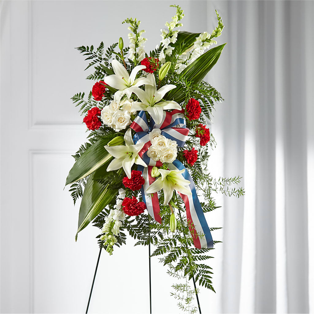 Stars of Life Standing Spray – Menlo Florist, Menlo Park CA