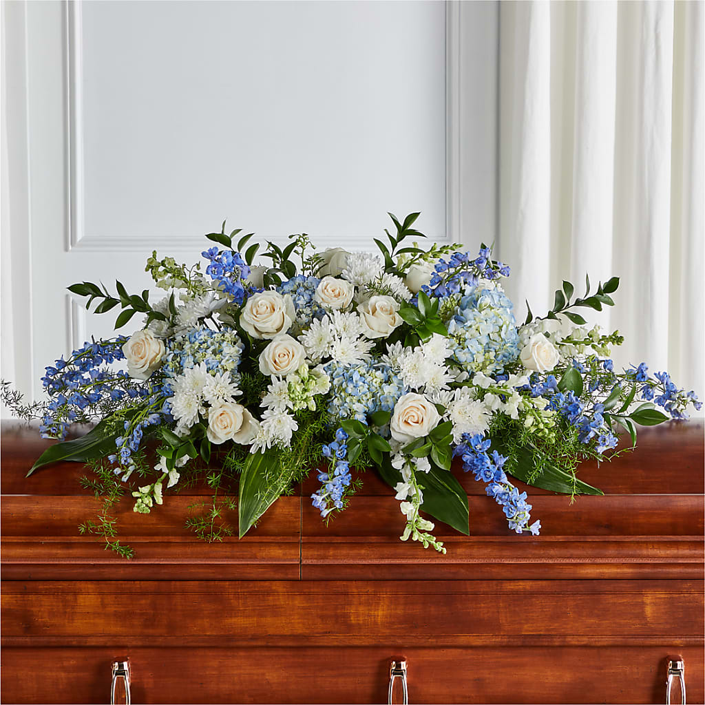 Timeless Essence Casket Spray – Menlo Florist, Menlo Park CA
