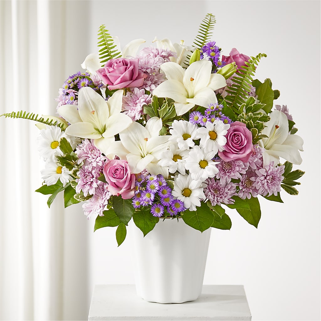 Warmest Thoughts Tabletop Basket – Menlo Florist, Menlo Park CA