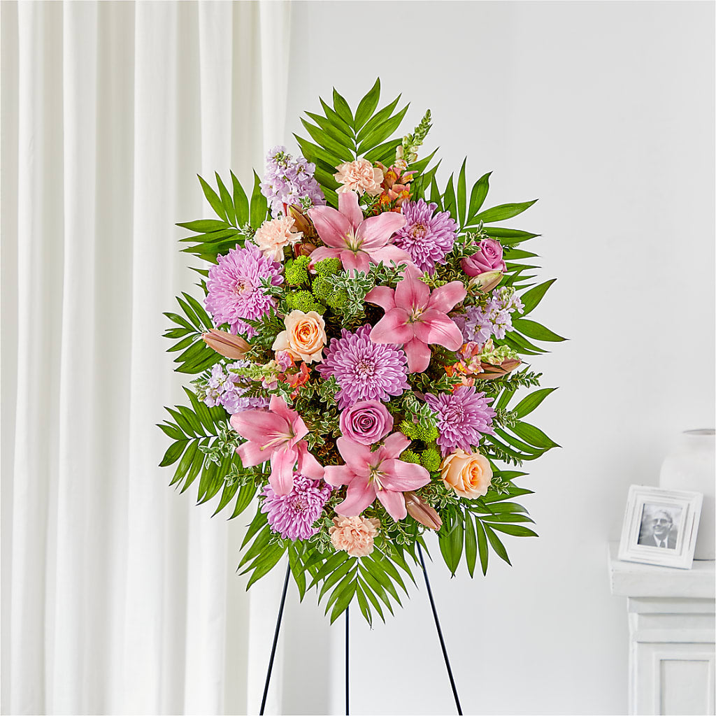 Love & Light Standing Spray – Menlo Florist, Menlo Park CA