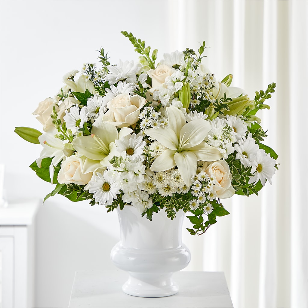Uplifting Urn Arrangement – Menlo Florist, Menlo Park CA