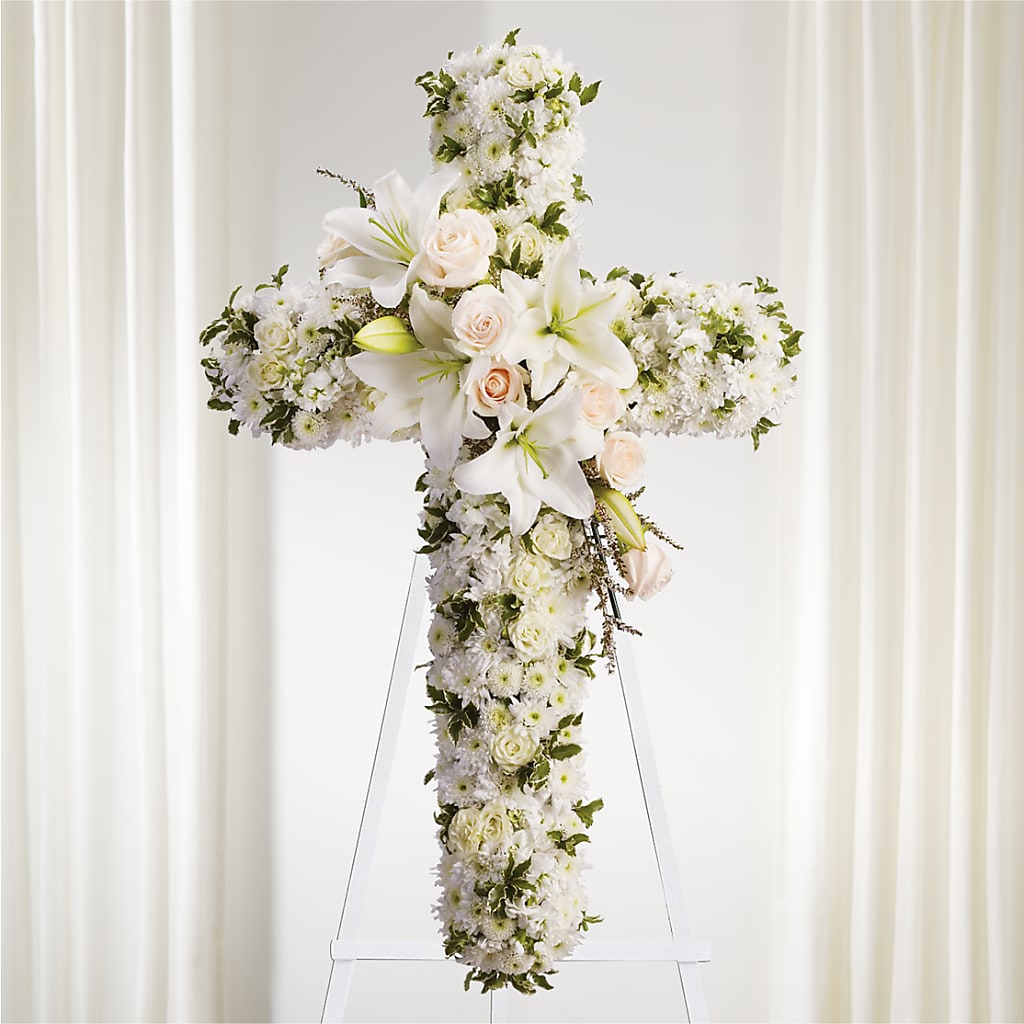 Spiritual Guidance Standing Spray – Menlo Florist, Menlo Park CA