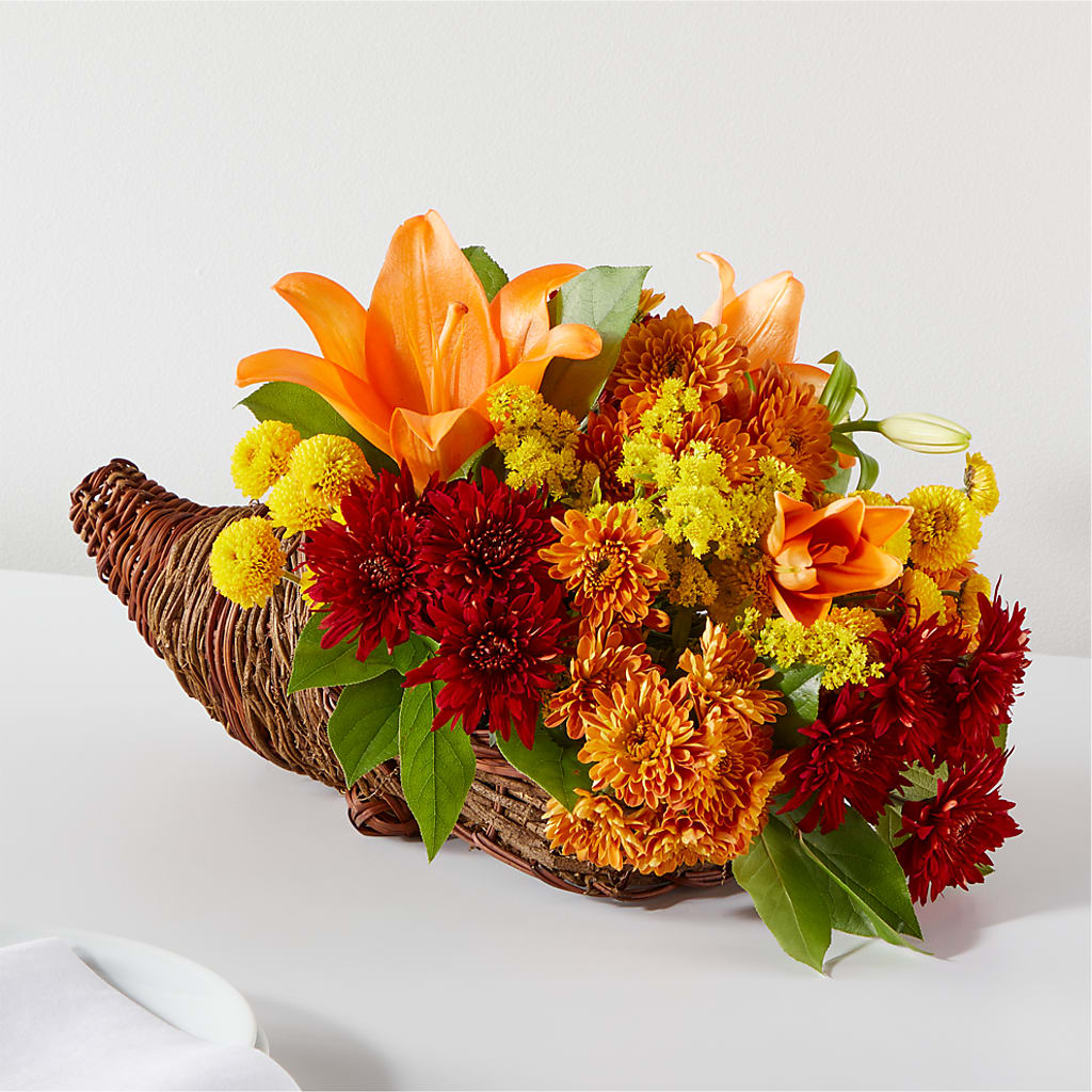 Bouquet of Blessings Cornucopia – Menlo Florist, Menlo Park CA