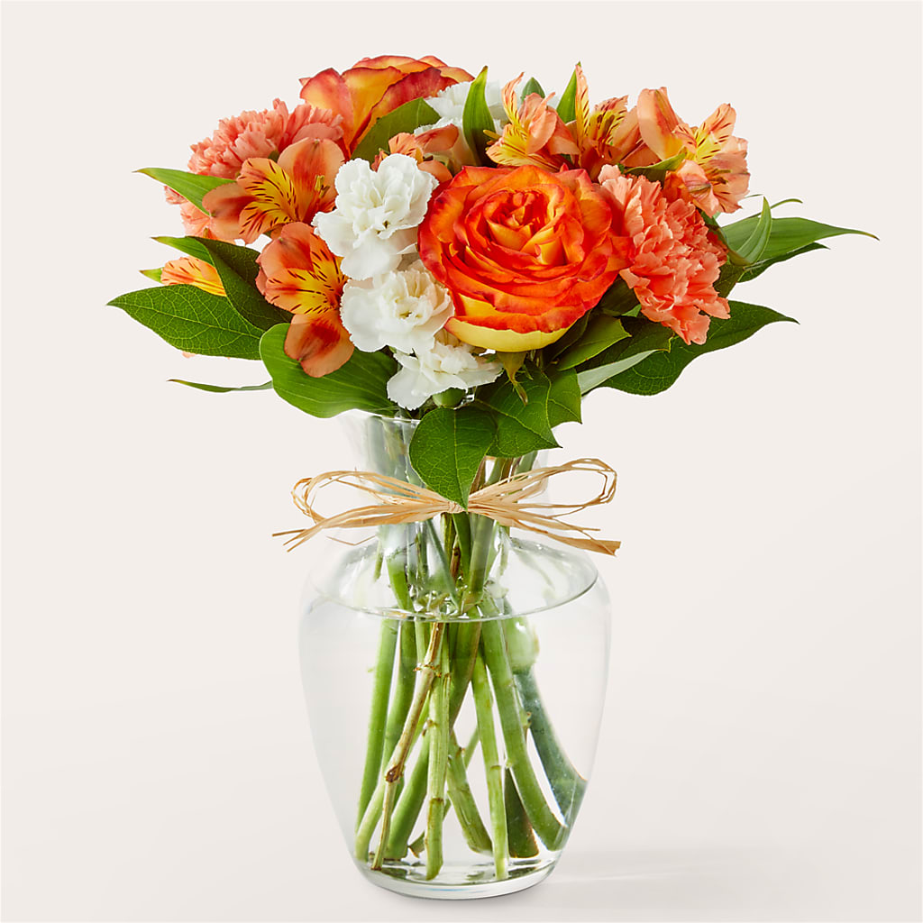 Apricot Glow Bouquet – Menlo Florist, Menlo Park CA