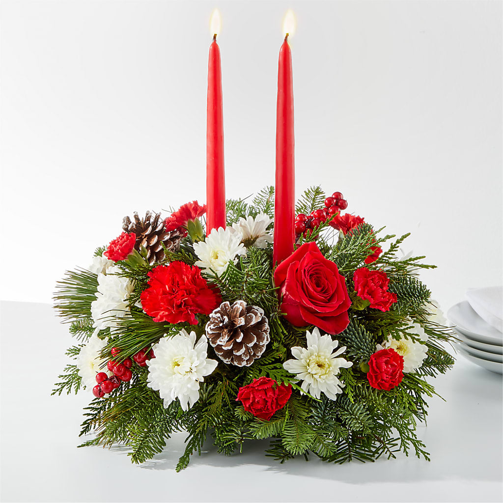 Holiday Soiree Centerpiece – Menlo Florist, Menlo Park CA