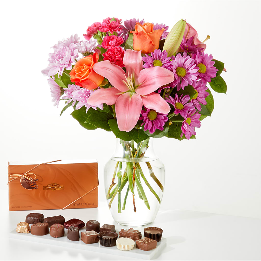 One and Only Bouquet and Chocolate Bundle – Menlo Florist, Menlo Park CA