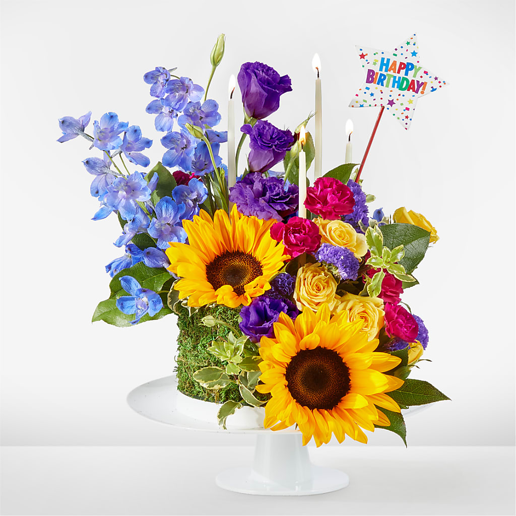 Star of the Day Floral Cake – Menlo Florist, Menlo Park CA