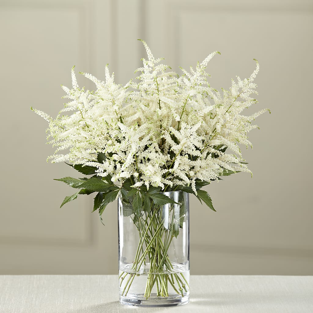 White Astilbe Bouquet – Menlo Florist, Menlo Park CA