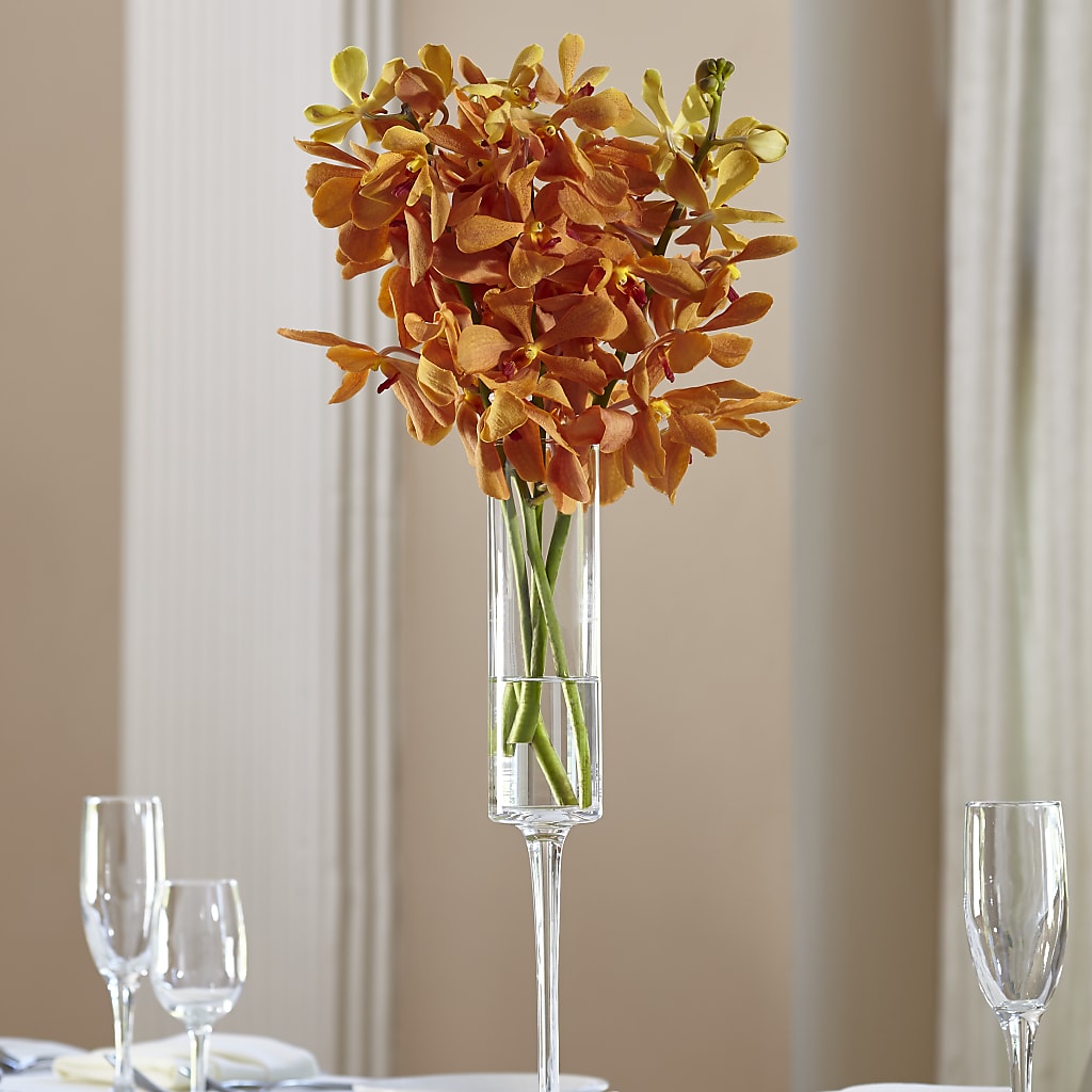 Orange Mokara Bouquet – Menlo Florist, Menlo Park CA