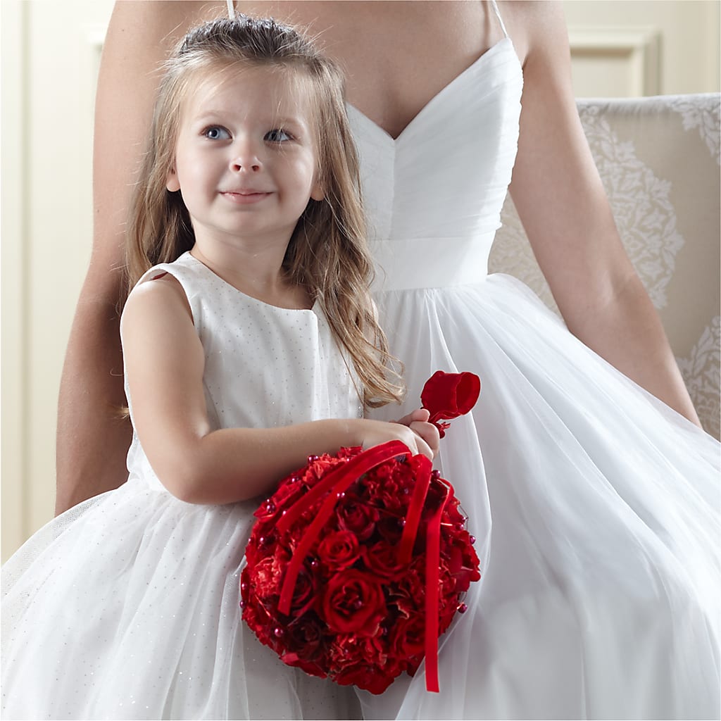 Pure at Heart Flower Girl Arrangement – Menlo Florist, Menlo Park CA