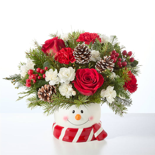 Jolly Snowman Bouquet –  Menlo Florist, Menlo Park CA
