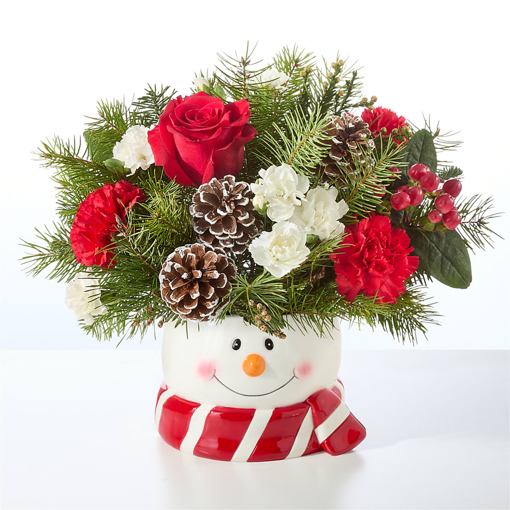 Jolly Snowman Bouquet –  Menlo Florist, Menlo Park CA