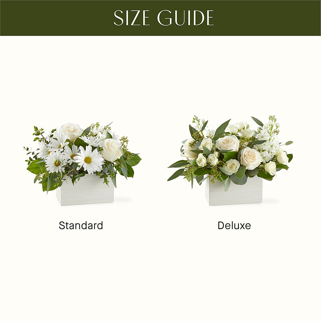 Fresh Linen Box Bouquet –  Menlo Florist, Menlo Park CA
