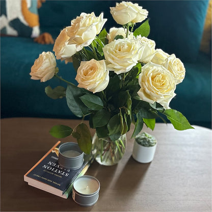Long Stem Yellow Rose Bouquet –  Menlo Florist, Menlo Park CA