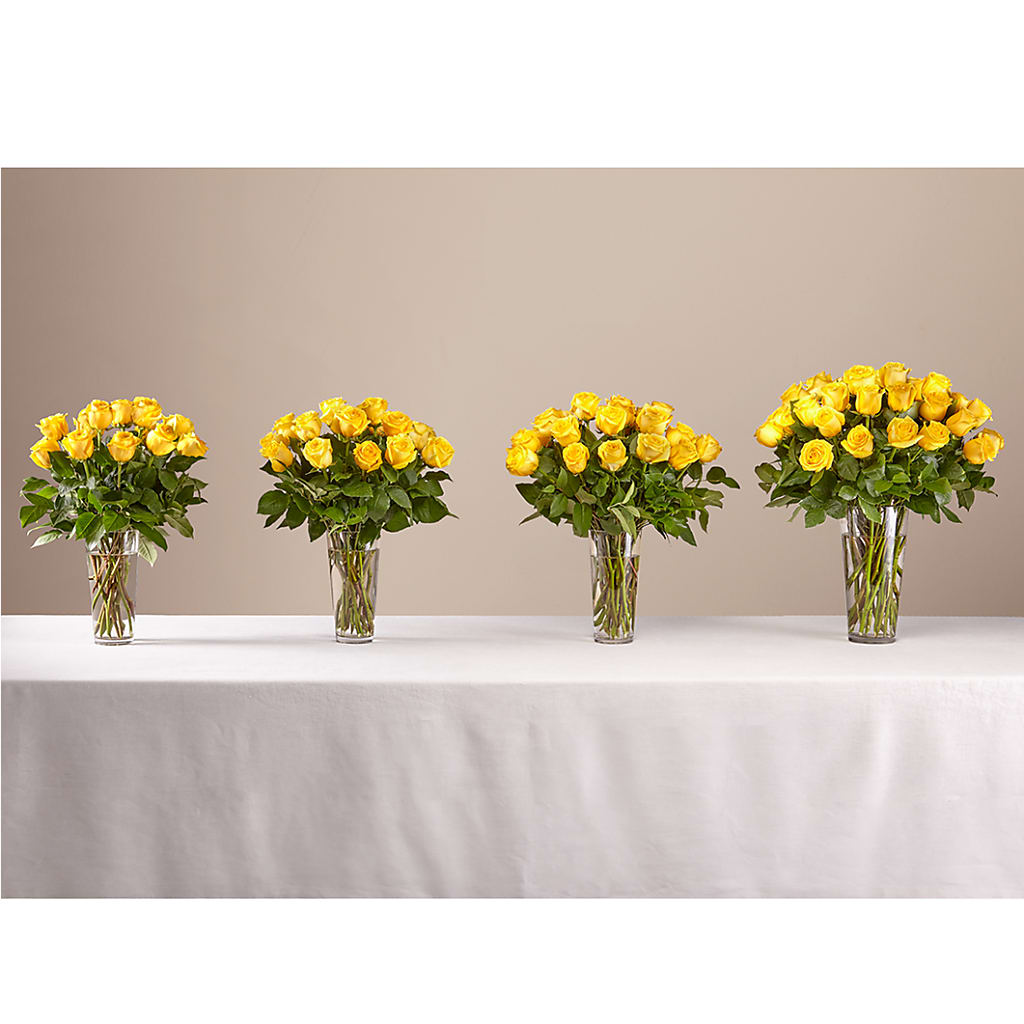 Long Stem Yellow Rose Bouquet –  Menlo Florist, Menlo Park CA