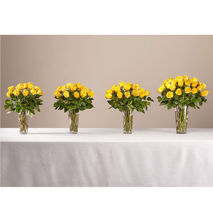Long Stem Yellow Rose Bouquet –  Menlo Florist, Menlo Park CA