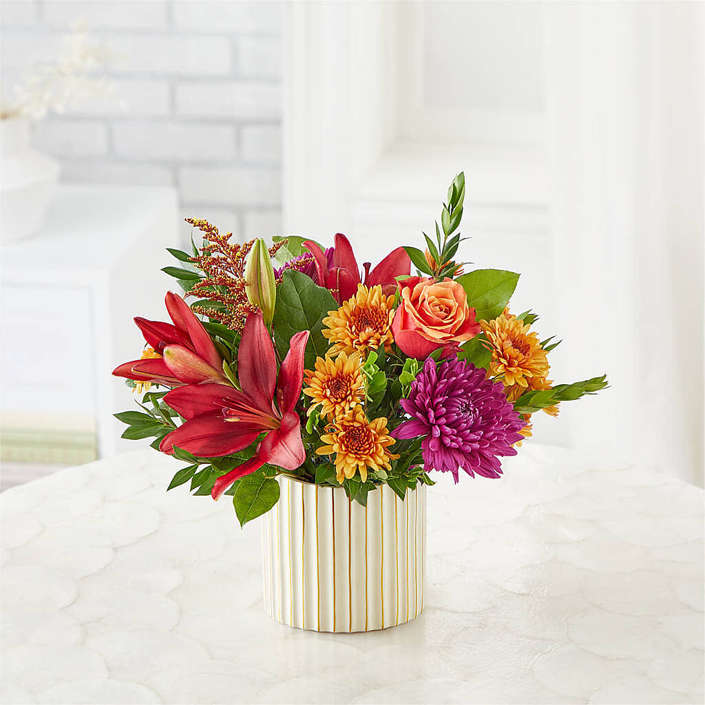 Burgundy Landscape Bouquet –  Menlo Florist, Menlo Park CA