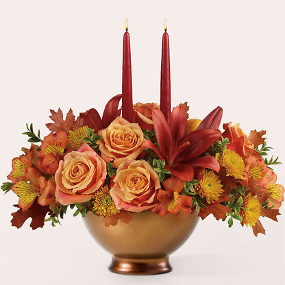 Harvest Table Centerpiece –  Menlo Florist, Menlo Park CA