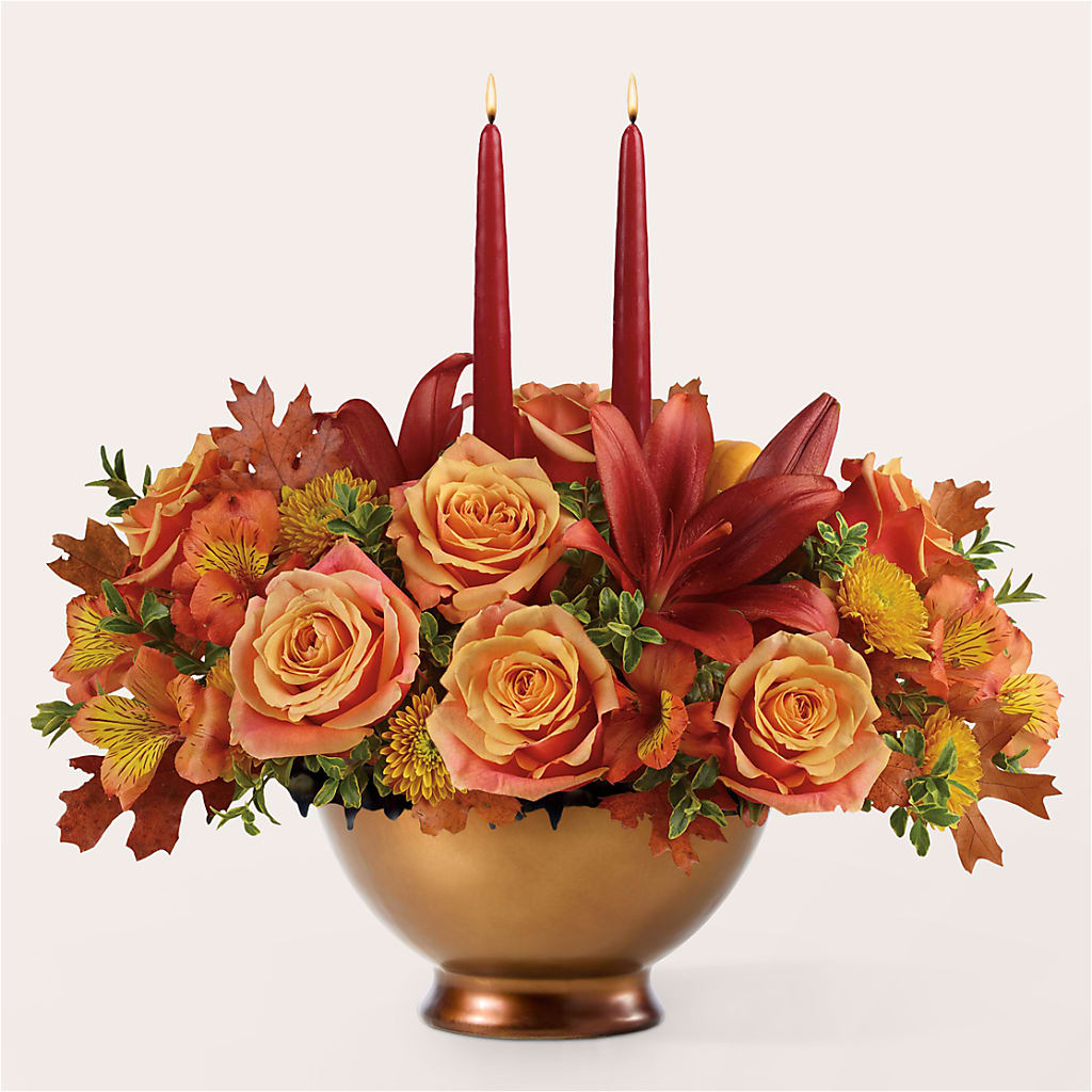 Harvest Table Centerpiece –  Menlo Florist, Menlo Park CA
