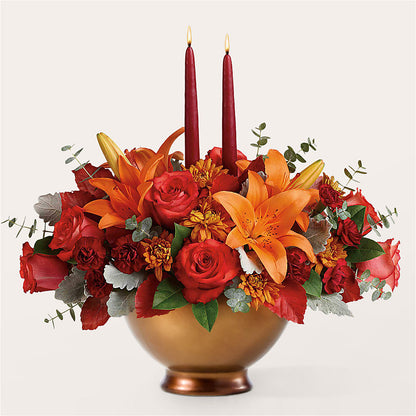 Fruits of Fall Centerpiece –  Menlo Florist, Menlo Park CA