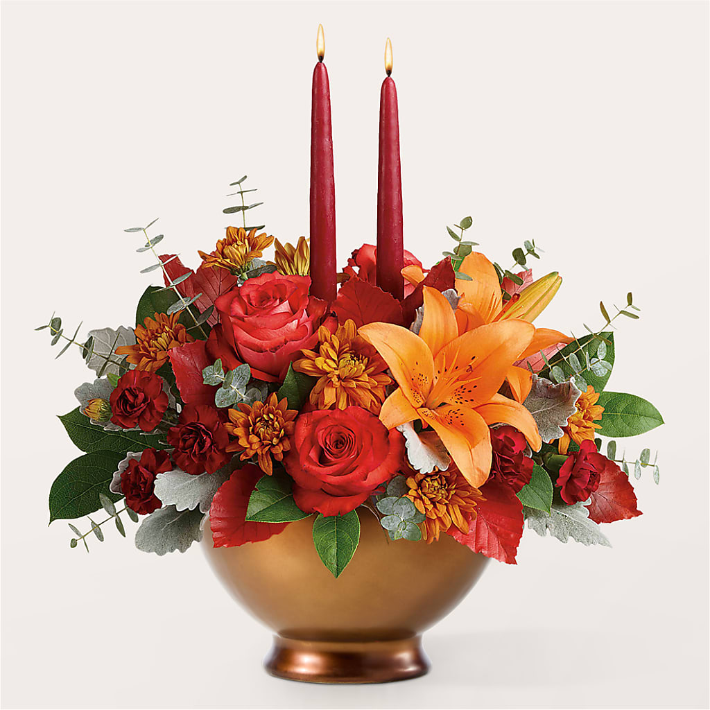 Fruits of Fall Centerpiece –  Menlo Florist, Menlo Park CA
