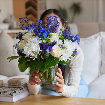 Cerulean Waves Bouquet –  Menlo Florist, Menlo Park CA