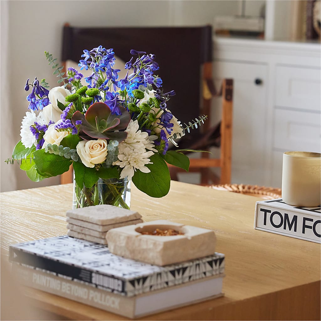Cerulean Waves Bouquet –  Menlo Florist, Menlo Park CA